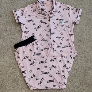 Juicy Couture Light Pink Crown Print Loungewear